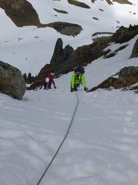 Sortie école d'aventure du club alpin de Bagnères-de-Bigorre au pic de Barrassé