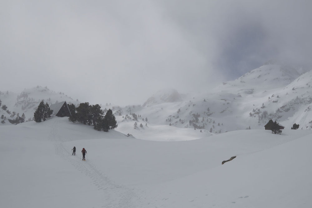 Randonnée en raquette du club alpin de Bagnères-de-Bigorre au refuge de Campana