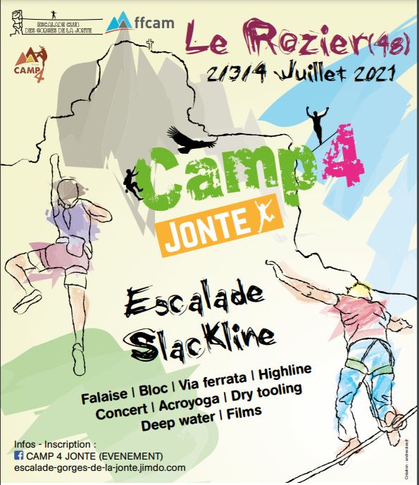 CAMP4 à la Jonte (escalade-slackline)